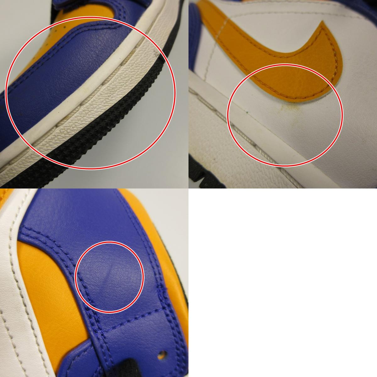 [Used] NIKE | Nike AIR JORDAN 1 MID LAKERS Sneakers DQ8426-517 Year: 2022 A/W Multi-color 25.5cm