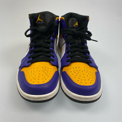 【中古】NIKE | ナイキ AIR JORDAN 1 MID LAKERS スニーカー DQ8426-517 年式:2022A/W マルチカラー 25.5cm