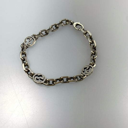 【中古】GUCCI | グッチ インターロッキングチェーン ブレスレット 620798