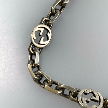 【中古】GUCCI | グッチ インターロッキングチェーン ブレスレット 620798