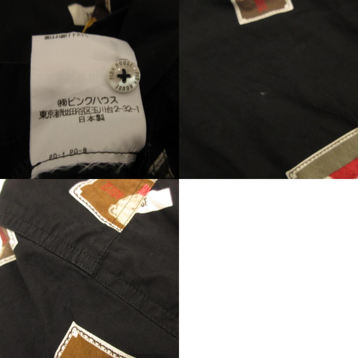 [Used] Short-sleeved Shirt P011JFB05 Black Size: L