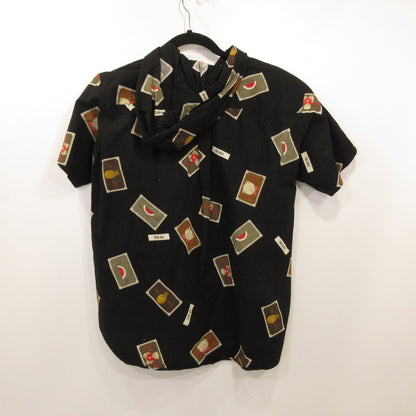 [Used] Short-sleeved Shirt P011JFB05 Black Size: L