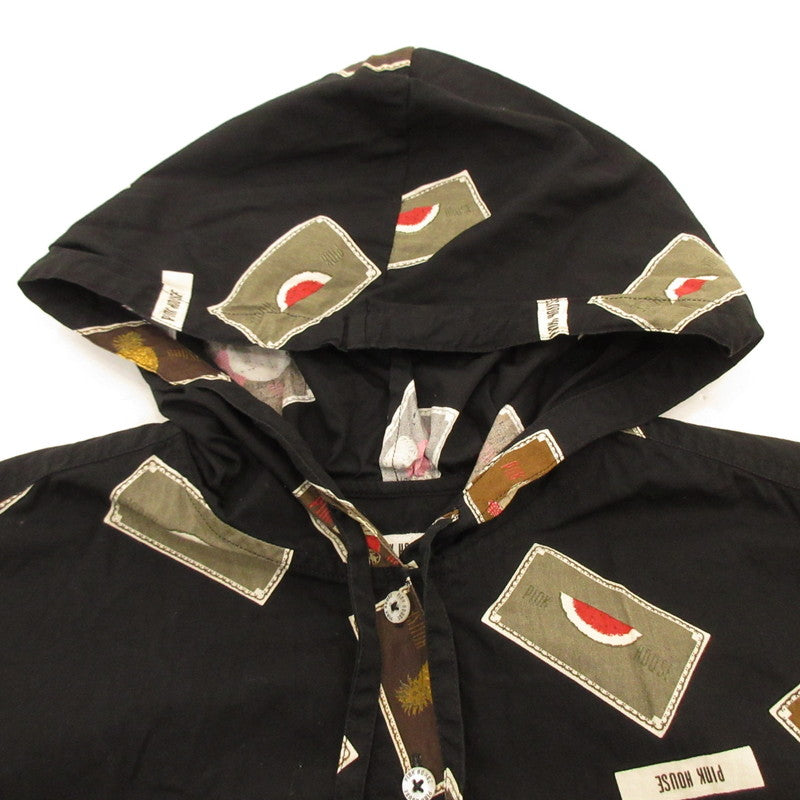 [Used] Short-sleeved Shirt P011JFB05 Black Size: L