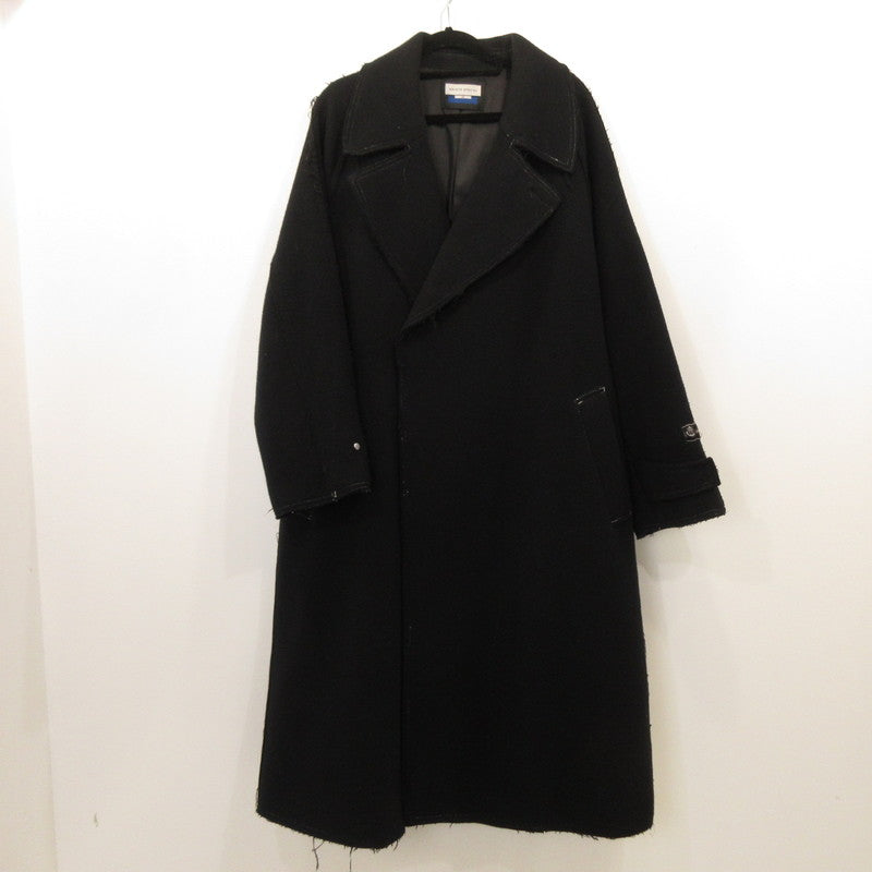 【中古】MAISON SPECIAL | メゾンスペシャル ウールカットオフステッチダブルオーバーコート その他アウター 11222161203 ｻｲｽﾞ:0 ブラック