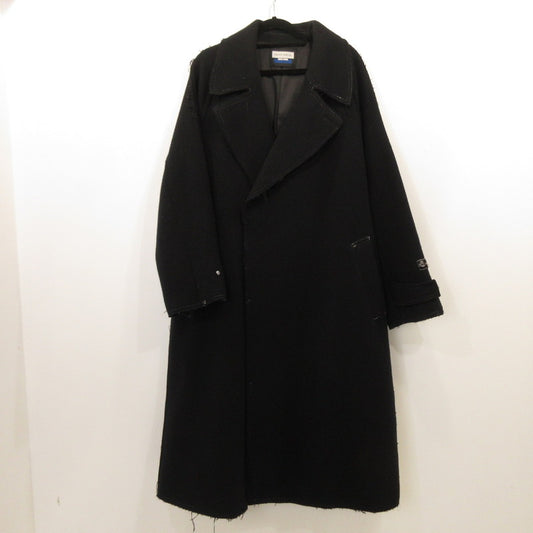 【中古】MAISON SPECIAL | メゾンスペシャル ウールカットオフステッチダブルオーバーコート その他アウター 11222161203 ｻｲｽﾞ:0 ブラック