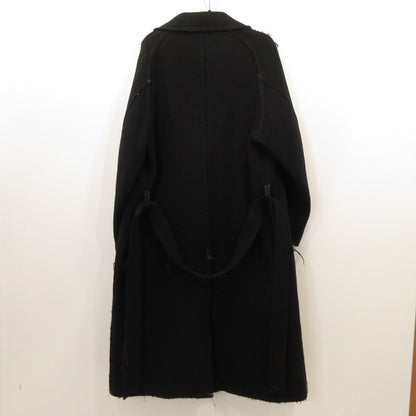 【中古】MAISON SPECIAL | メゾンスペシャル ウールカットオフステッチダブルオーバーコート その他アウター 11222161203 ｻｲｽﾞ:0 ブラック