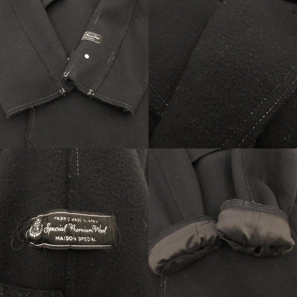 【中古】MAISON SPECIAL | メゾンスペシャル ウールカットオフステッチダブルオーバーコート その他アウター 11222161203 ｻｲｽﾞ:0 ブラック