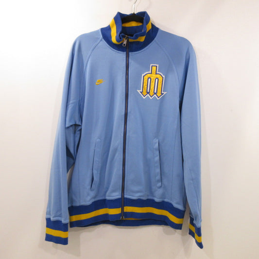 【中古】NIKE | ナイキ シアトルマリナーズ ジャージ 旧ロゴ ライトブルー サイズ：M