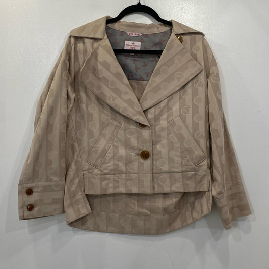 【中古】Vivienne Westwood Red Label | ヴィヴィアンウエストウッド レッドレーベル 変形ジャケット/変形タイトスカート セットアップ サイズ:上:2/下:1 ベージュ