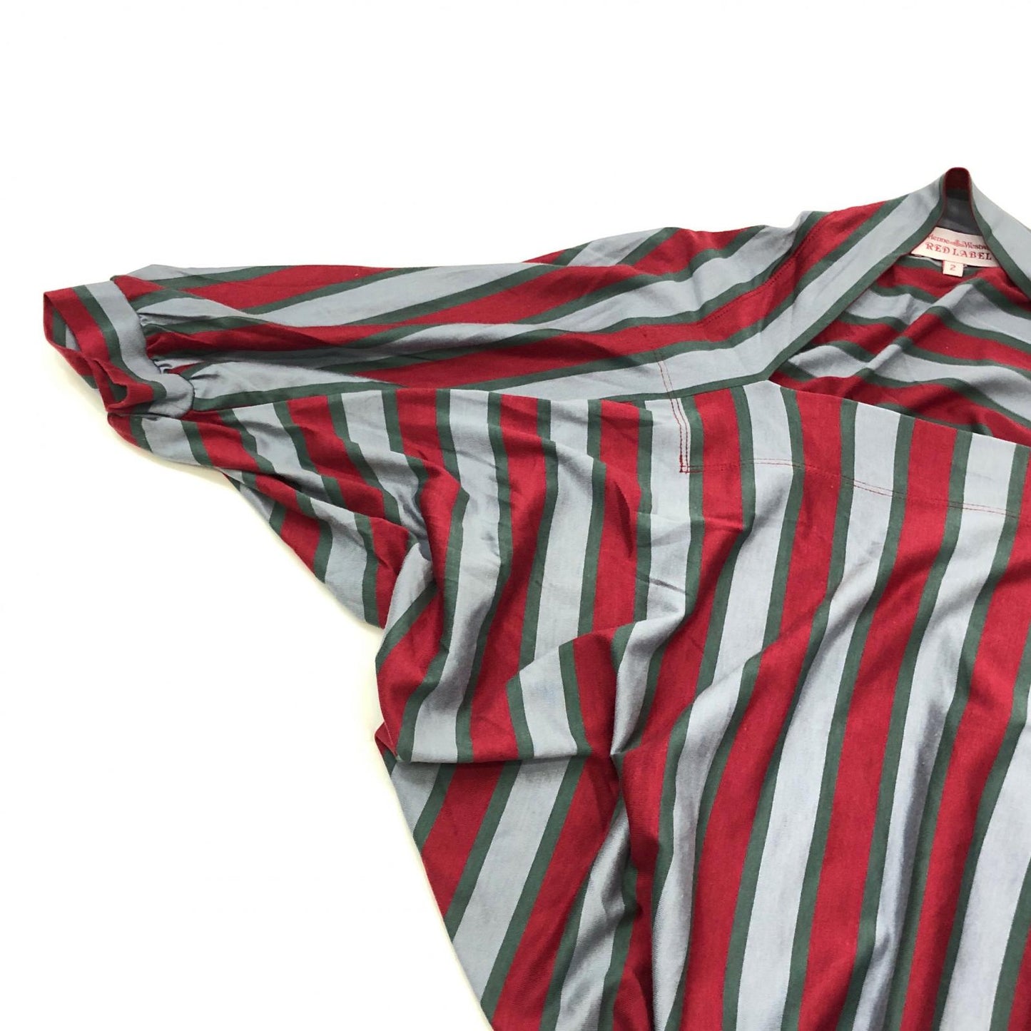 Vivienne Westwood Red Label | ヴィヴィアンウエストウッド レッドレーベル 変形ボーダーカットソー カットソー 16-03-362008 サイズ：2【姫路東店】