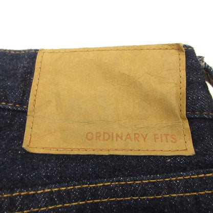 【中古】Ordinary fits | オーディナリーフィッツ デニムパンツ セルビッチ ネイビー サイズ：34