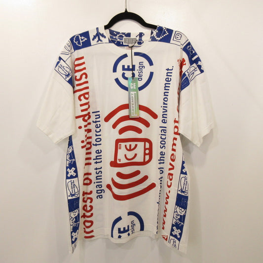 【中古】C.E | シーイー INDIVIDUALISM BIG T 半袖Ｔシャツ ホワイト サイズ：L