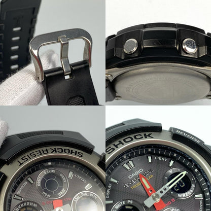 【中古】G-SHOCK | ジーショック 腕時計 AWG-101-1AJF アナデジソーラー ブラック