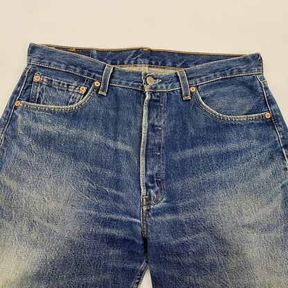 【中古】Levi's | リーバイス 501 デニムパンツ 553刻印 米国製 W:34 ブルー