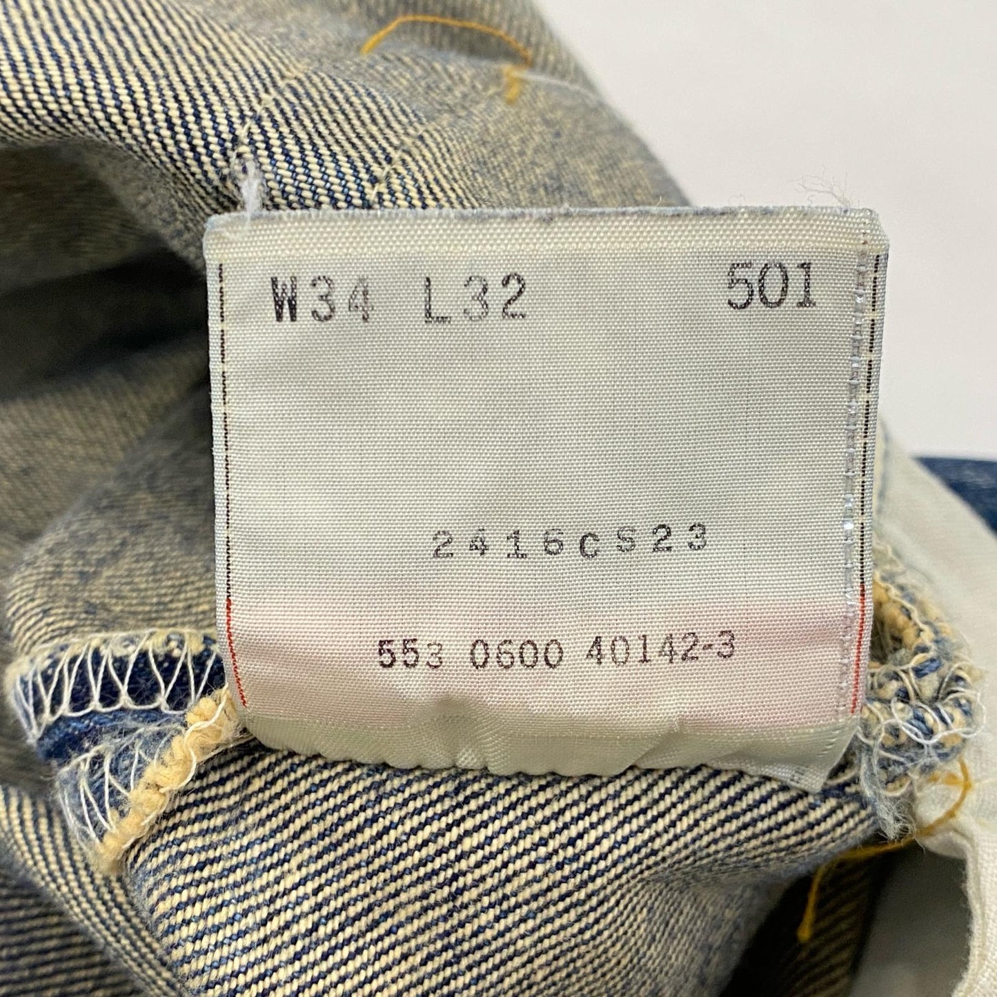 【中古】Levi's | リーバイス 501 デニムパンツ 553刻印 米国製 W:34 ブルー
