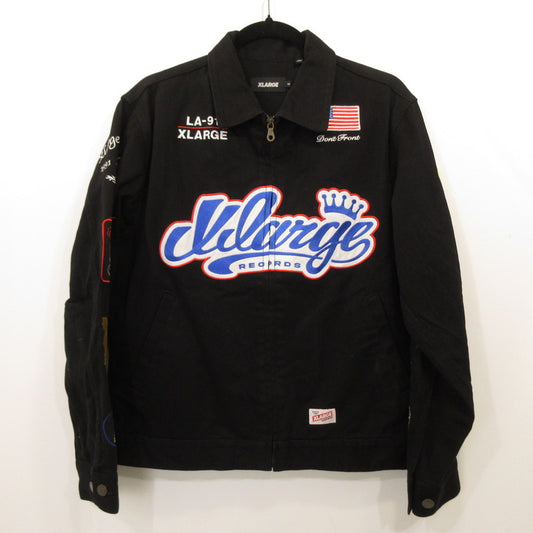 【中古】XLARGE | エクストララージ RECORDS WORK JACKET ブルゾン 101231021002 ブラック サイズ：S