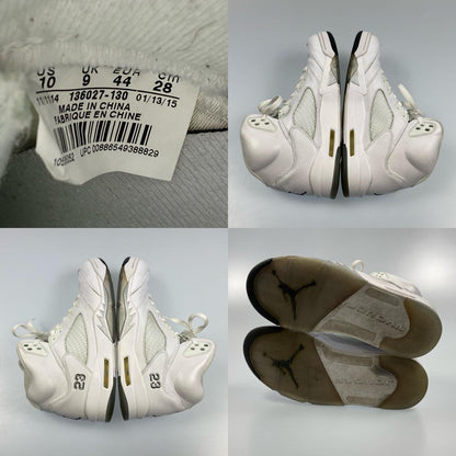 【中古】NIKE | ナイキ AIR JORDAN 5 RETRO スニーカー 136027-130 2015S/S 28.0cm ホワイト 28cm