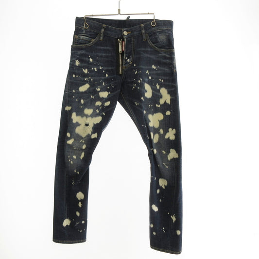 【中古】DSQUARED2 | ディースクエアード Sexy Twist Jean デニムパンツ S74LB0964 国内正規品/ブリーチ加工 ブルー サイズ：46
