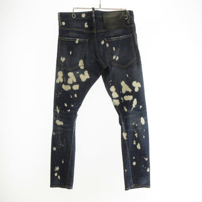 【中古】DSQUARED2 | ディースクエアード Sexy Twist Jean デニムパンツ S74LB0964 国内正規品/ブリーチ加工 ブルー サイズ：46