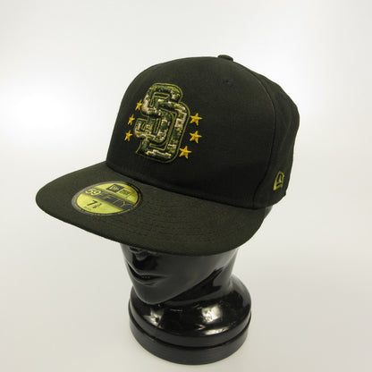 【中古】NEW ERA | ニューエラ San Diego Padres ARMED FORCES DAY キャップ ｻｲｽﾞ:58.7CM ブラック【姫路東店】
