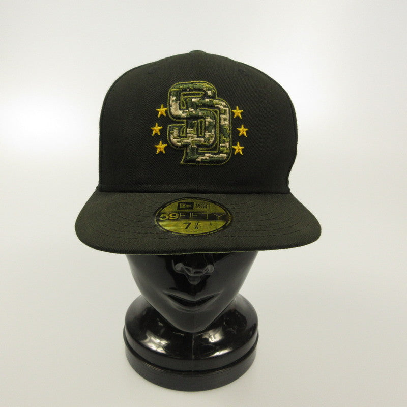 【中古】NEW ERA | ニューエラ San Diego Padres ARMED FORCES DAY キャップ ｻｲｽﾞ:58.7CM ブラック【姫路東店】