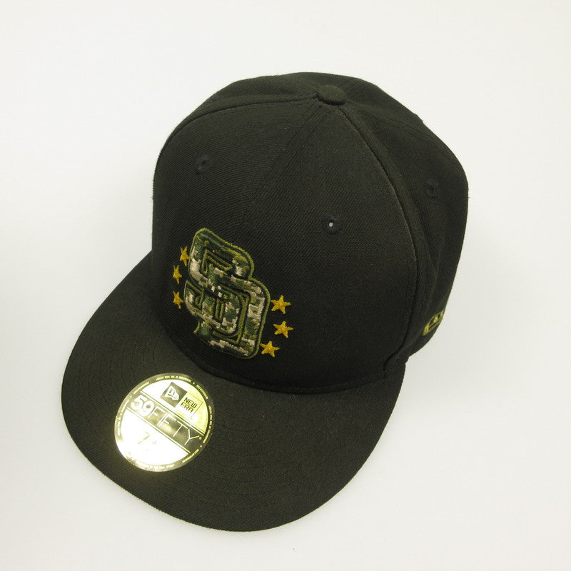 【中古】NEW ERA | ニューエラ San Diego Padres ARMED FORCES DAY キャップ ｻｲｽﾞ:58.7CM ブラック【姫路東店】