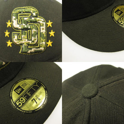 【中古】NEW ERA | ニューエラ San Diego Padres ARMED FORCES DAY キャップ ｻｲｽﾞ:58.7CM ブラック【姫路東店】