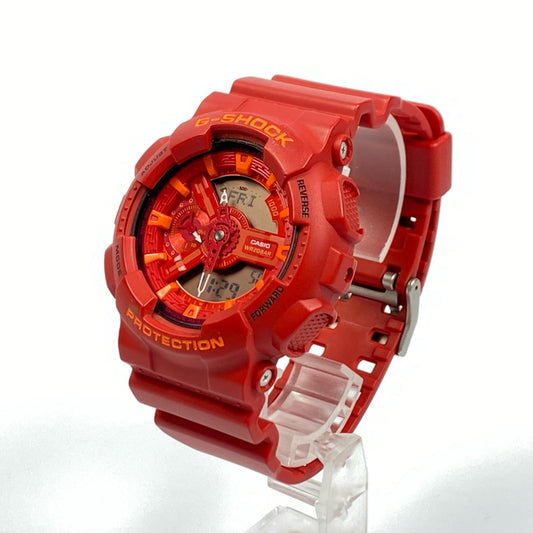 【中古】G-SHOCK | ジーショック 腕時計 GA-110AC-4AJF アナデジクォーツ レッド