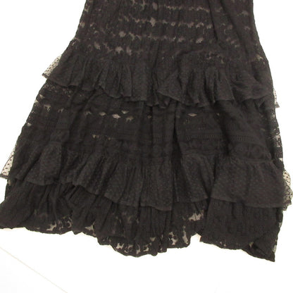 Patchwork Three-Tier Lace Camisole Dress 1814252400048 Black
