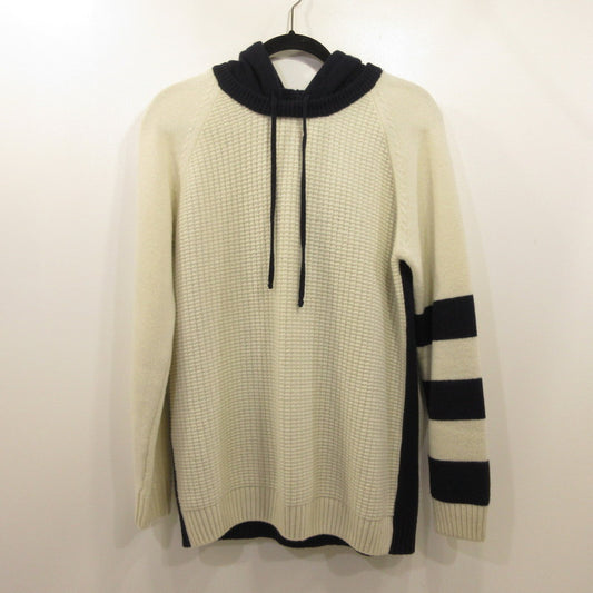 【中古】PREMIUM MOOD DENIM SUPERIOR | プレミアムムードデニムスペリオール ORTIGIA バイカラー ニット パーカー パーカー 741MG ベージュ サイズ：L