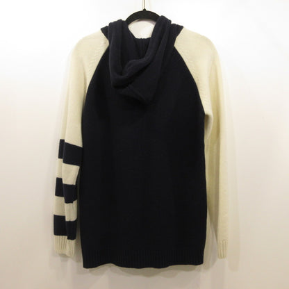 【中古】PREMIUM MOOD DENIM SUPERIOR | プレミアムムードデニムスペリオール ORTIGIA バイカラー ニット パーカー パーカー 741MG ベージュ サイズ：L
