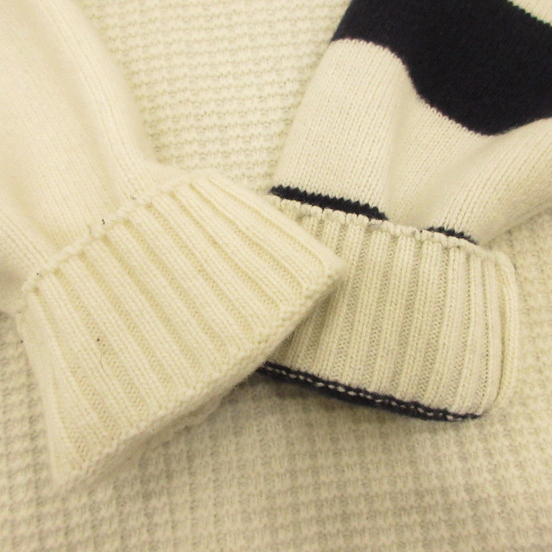 【中古】PREMIUM MOOD DENIM SUPERIOR | プレミアムムードデニムスペリオール ORTIGIA バイカラー ニット パーカー パーカー 741MG ベージュ サイズ：L