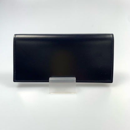 【中古】GANZO | ガンゾ CORDOVAN 通しマチ長財布 札入れ WGAN 57878 ネイビー