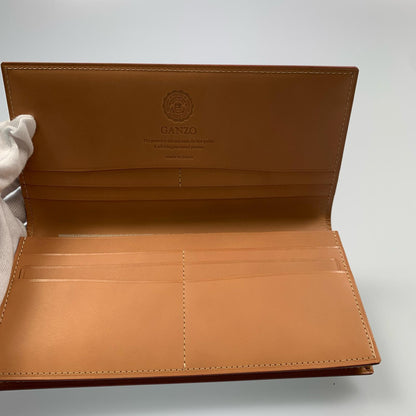 【中古】GANZO | ガンゾ CORDOVAN 通しマチ長財布 札入れ WGAN 57878 ネイビー