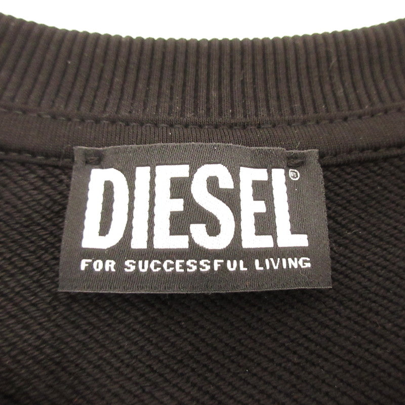 【中古】DIESEL | ディーゼル S-GIRK-CUTY スウェット A003490IAJH ブラック サイズ：XL