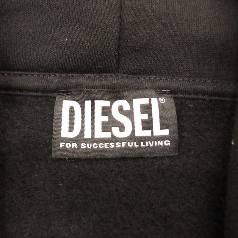 【中古】DIESEL | ディーゼル S-GIRK-HOOD-B8 パーカー A032700GRAL ブラック サイズ：XL