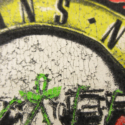 【中古】REMI RELIEF | レミレリーフ Guns N' Roses 半袖Ｔシャツ ヴィンテージ加工 グレー サイズ：L