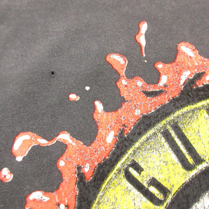 【中古】REMI RELIEF | レミレリーフ Guns N' Roses 半袖Ｔシャツ ヴィンテージ加工 グレー サイズ：L