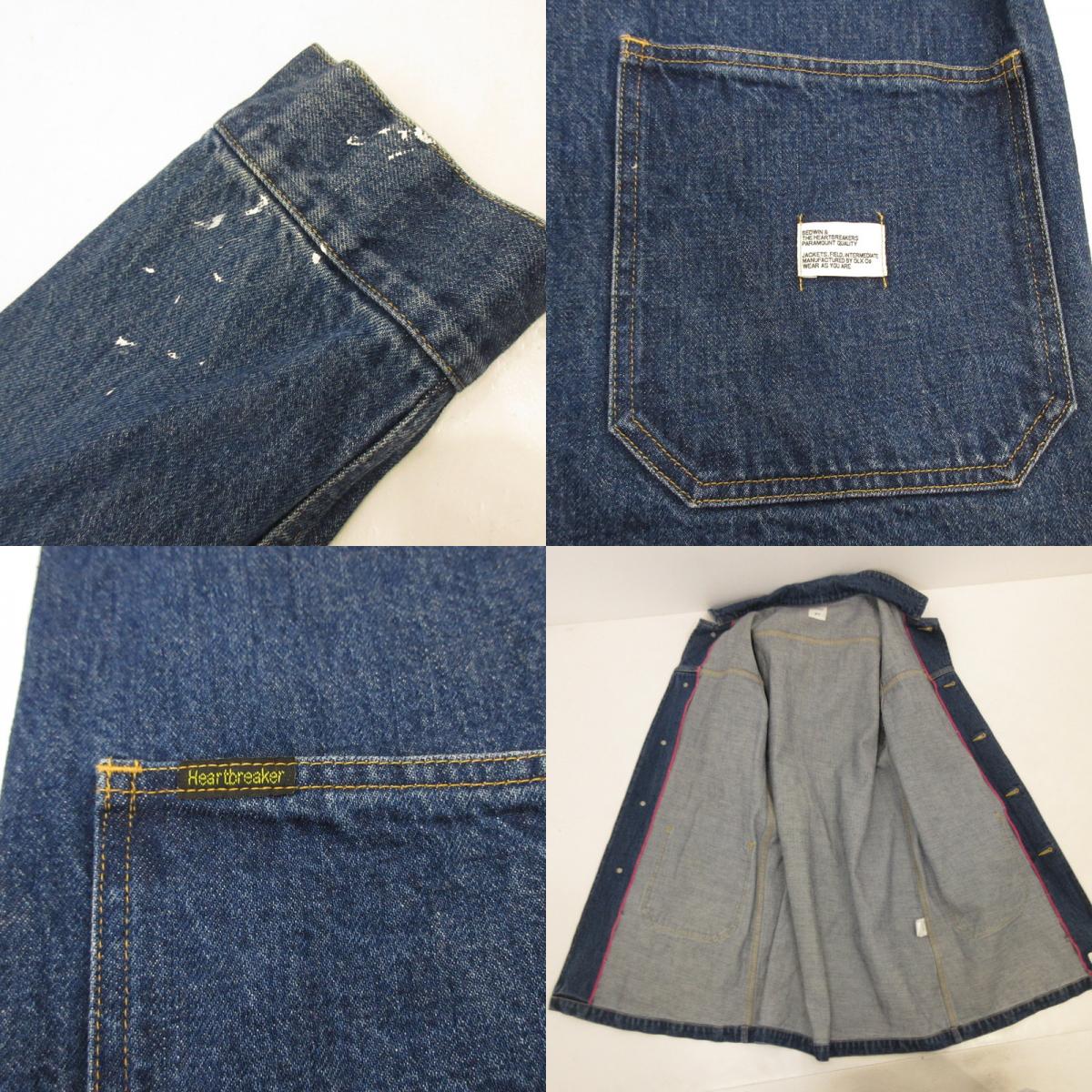 【中古】BEDWIN | ベドウィン DENIM COAT FD BASQUIAT その他アウター ブルー サイズ：3