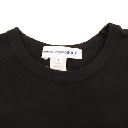 【中古】COMME des GARCONS | コムデギャルソン cotton jersey plain with CDG SHIRT 半袖Ｔシャツ FI-T017 国内正規品 ブラック サイズ：S