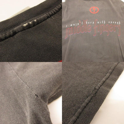 [Used] MARILYN MANSON MIDDLE FINGERS Short-Sleeve T-Shirt Charcoal Gray Size: L
