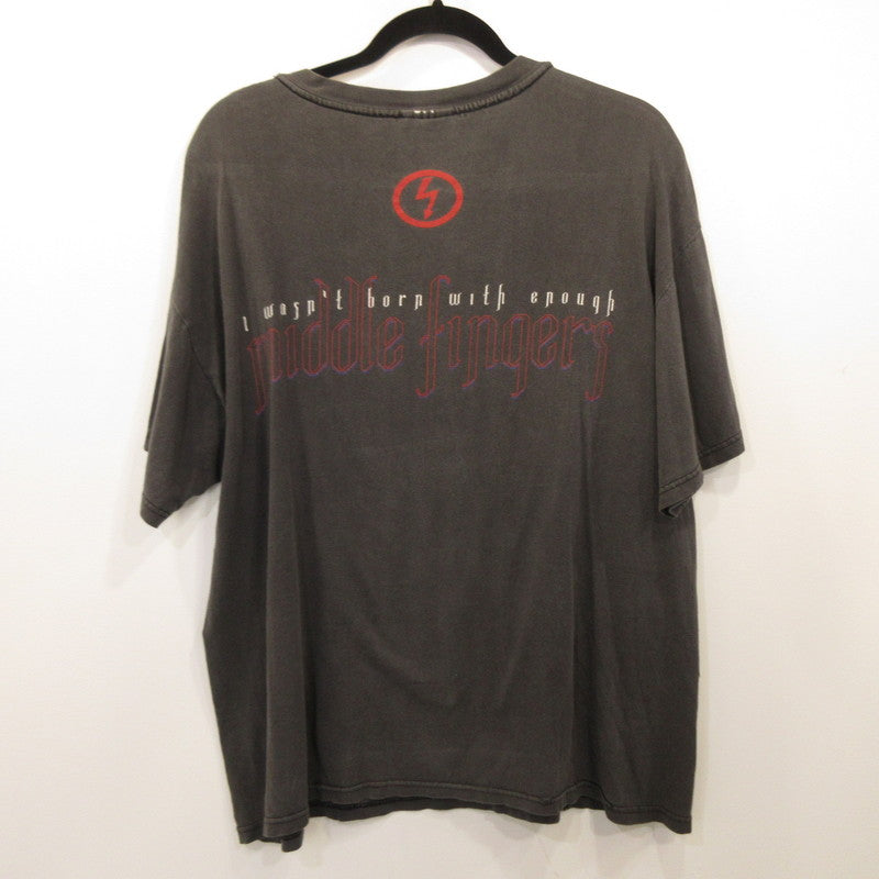 [Used] MARILYN MANSON MIDDLE FINGERS Short-Sleeve T-Shirt Charcoal Gray Size: L