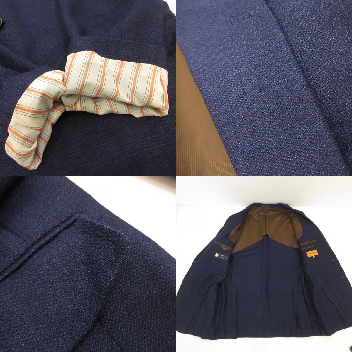 【中古】 ホップサックジャケット テーラードジャケット 3907890-B ネイビー