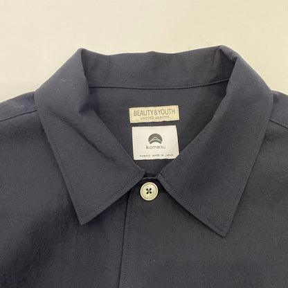 UNITED ARROWS | UNITED ARROWS Camp Collar Shirt / 1P Easy Tapered Pants Set-up Navy Size: L