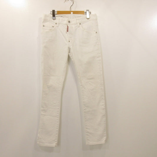 【中古】DSQUARED2 | ディースクエアード SKATER JEAN デニムパンツ S71LB0595 ホワイト サイズ：46