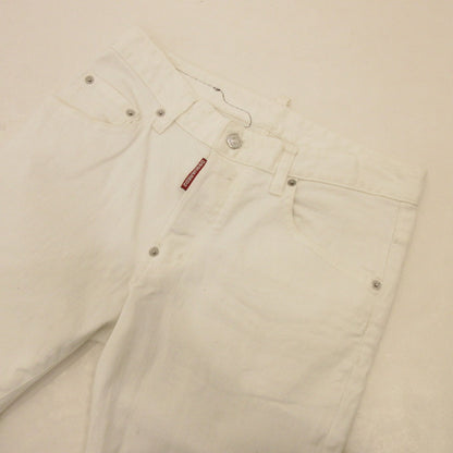 【中古】DSQUARED2 | ディースクエアード SKATER JEAN デニムパンツ S71LB0595 ホワイト サイズ：46