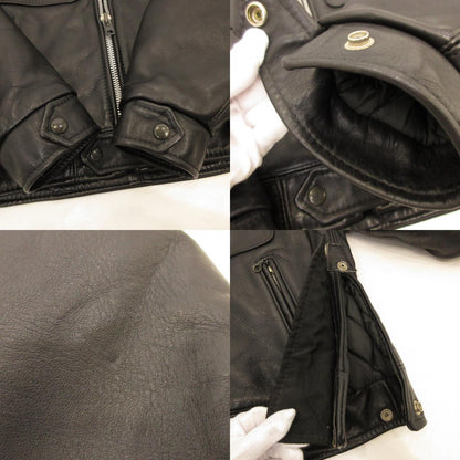 【中古】VANSON | バンソン BOSTON POLICE レザー TALONジップ ブラック サイズ：38