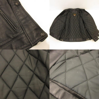 【中古】VANSON | バンソン BOSTON POLICE レザー TALONジップ ブラック サイズ：38