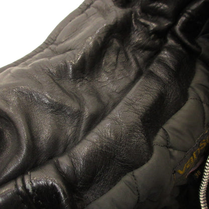 【中古】VANSON | バンソン BOSTON POLICE レザー TALONジップ ブラック サイズ：38