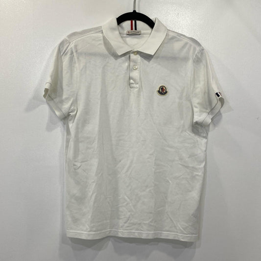 【中古】MONCLER | モンクレール MAGLIA POLO MANICA CORTA ポロシャツ G20918A00014 2021S/S 国内正規品 ホワイト サイズ：S